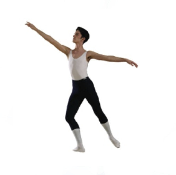 White RAD regulation sleeveless leotard