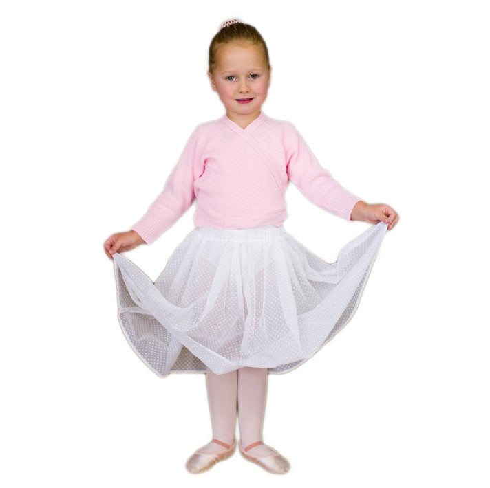 White RAD regulation embroidered skirt (above the knee)