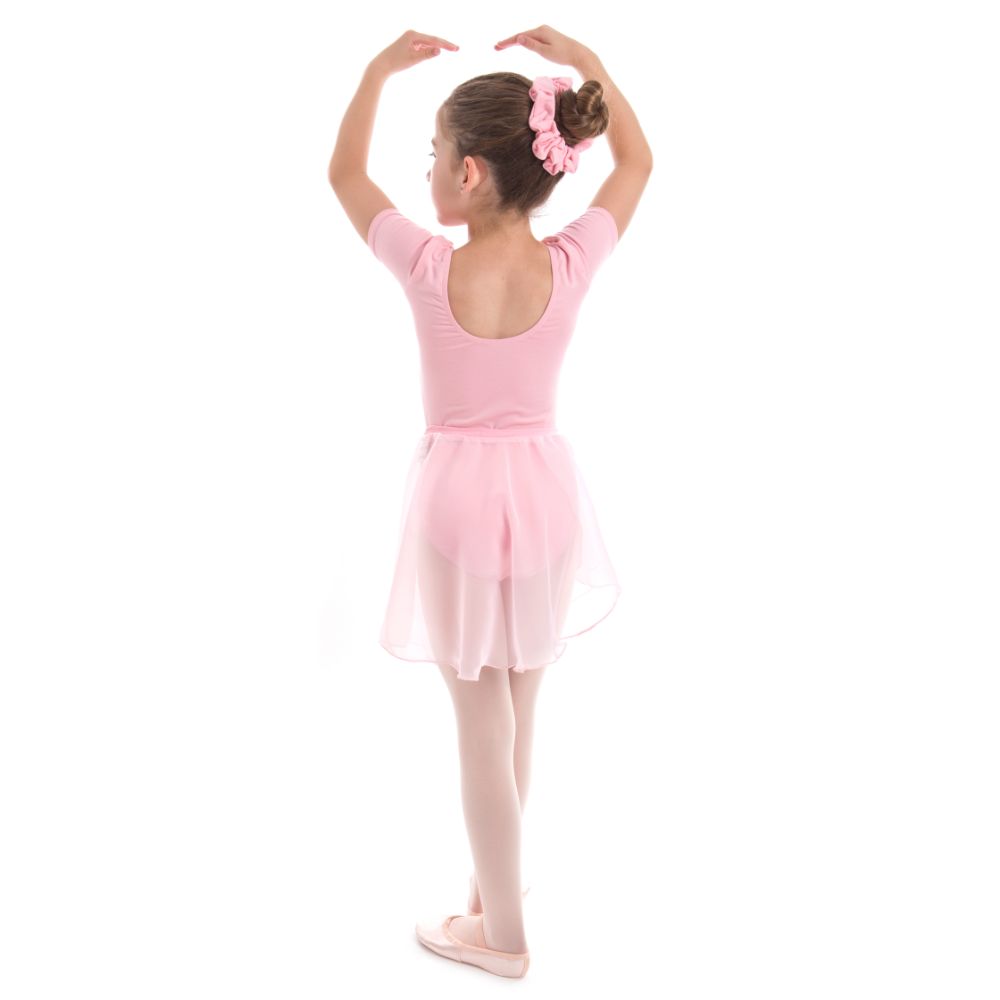 Pink Georgette Wrap-over skirt