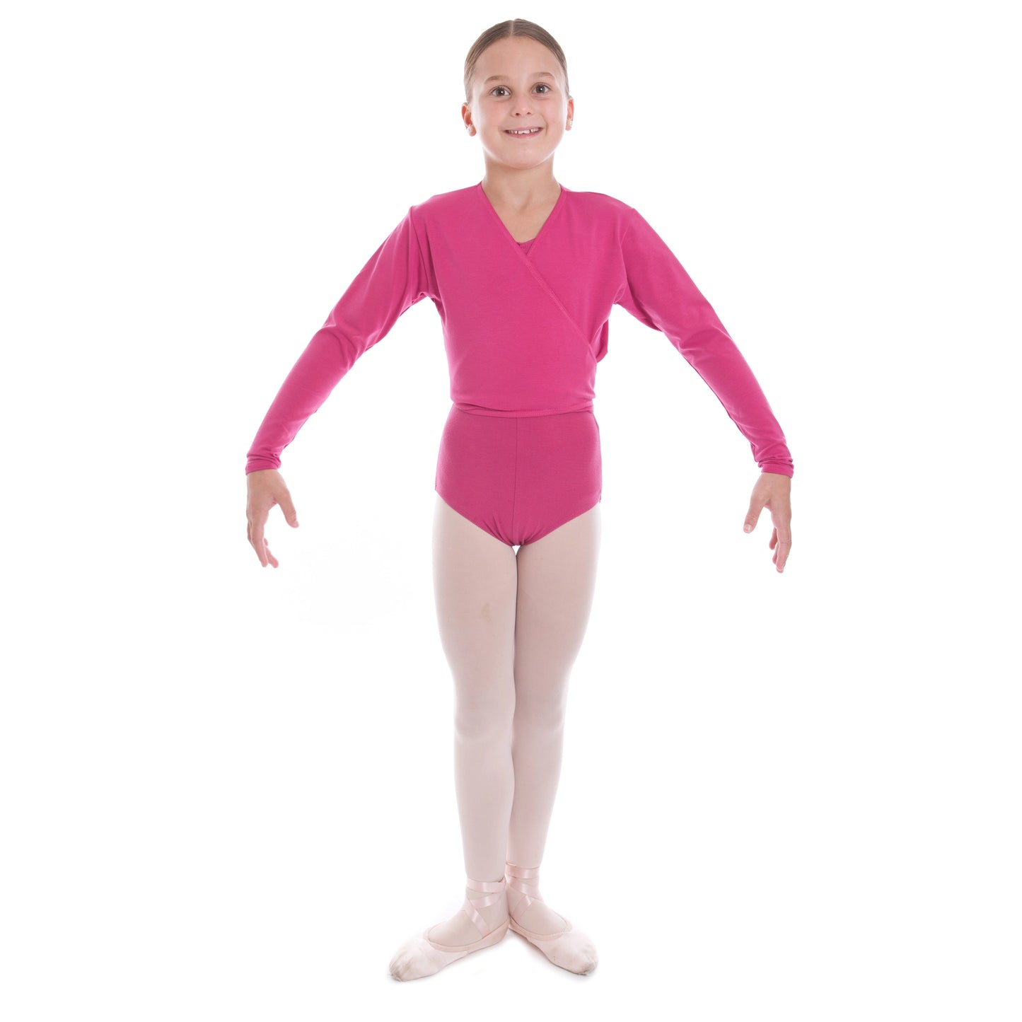 Mulberry crossover poly cotton lycra cardigan