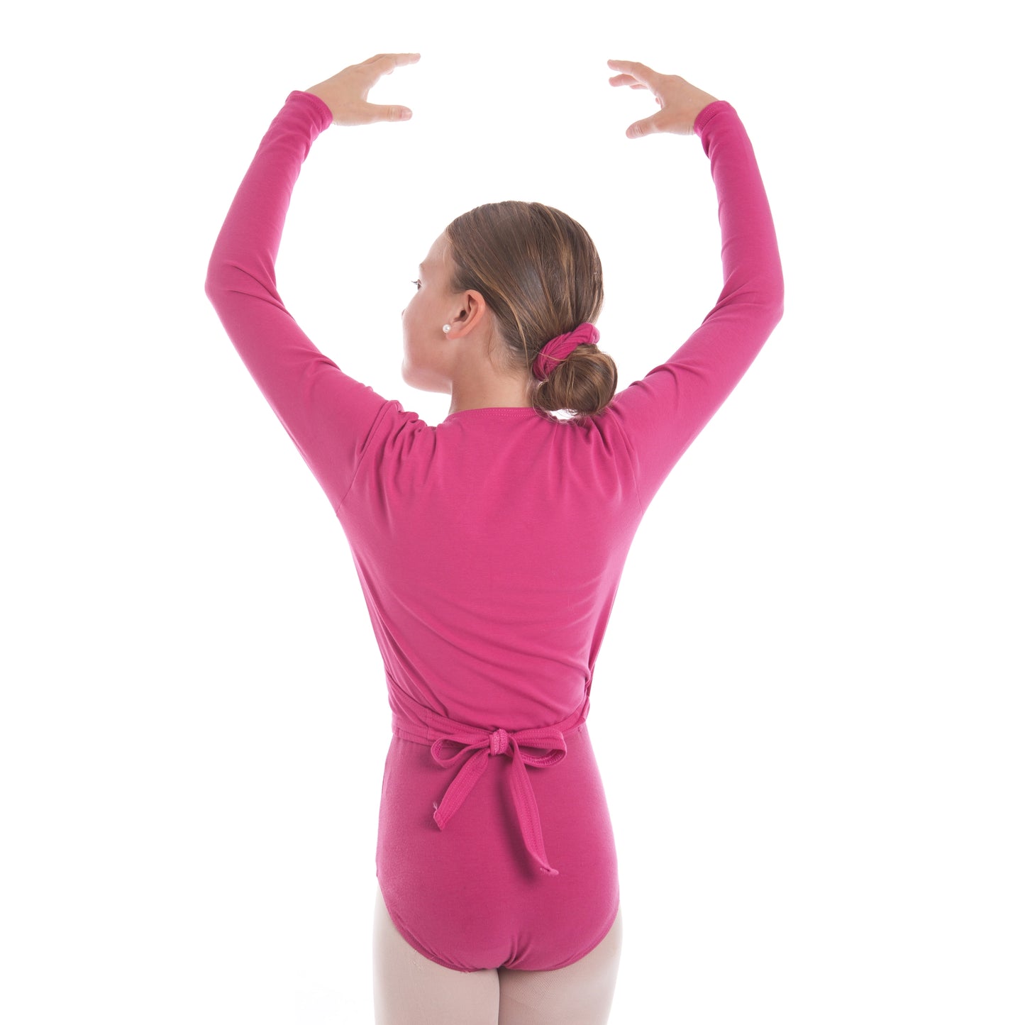 Mulberry crossover poly cotton lycra cardigan