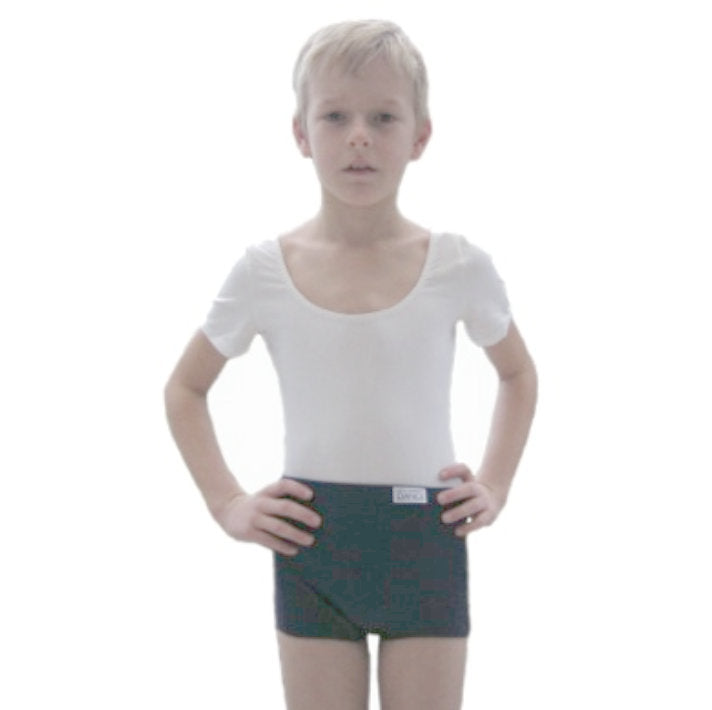 White RAD regulation short-sleeved leotard