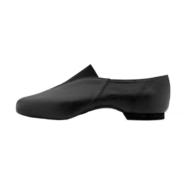 Girls - Black full/split sole elastic jazz shoes
